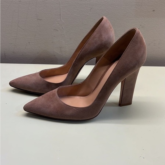 Gianvito Rossi Brown High Block Heel Pumps - Picture 6 of 12